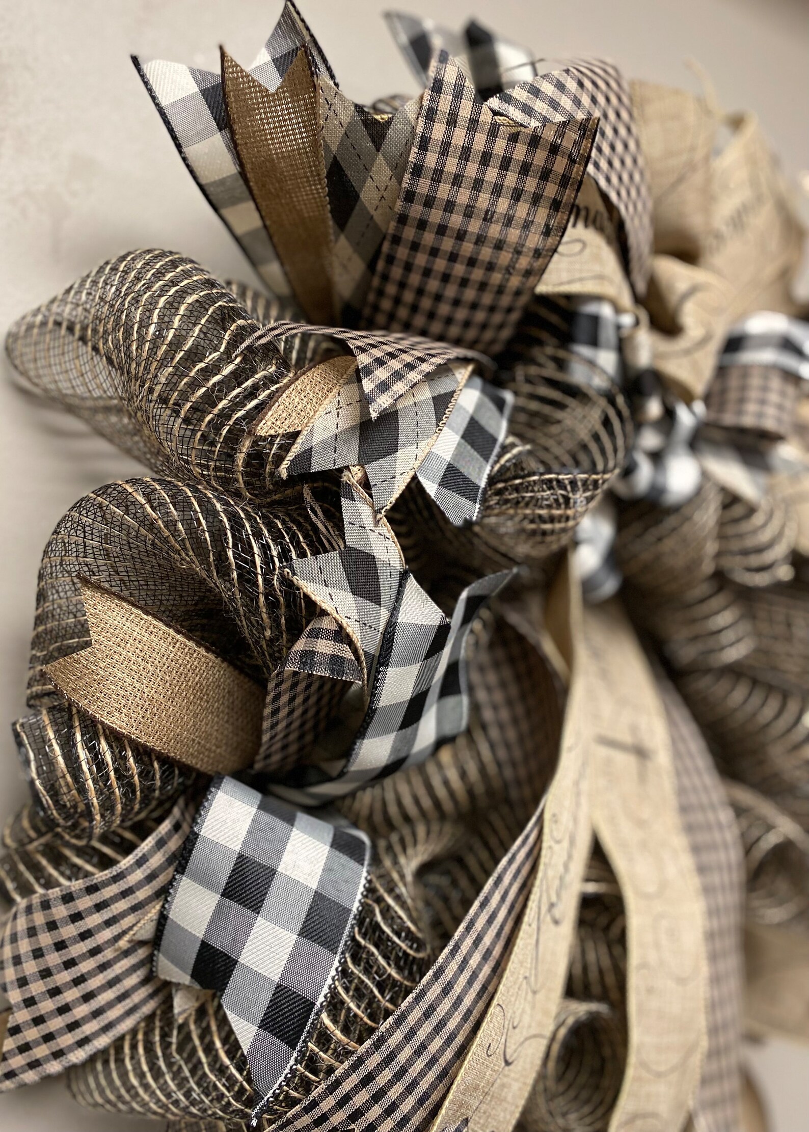 Amazing Grace Ribbon, Farmhouse/country Front Door or Décor/buffalo ...