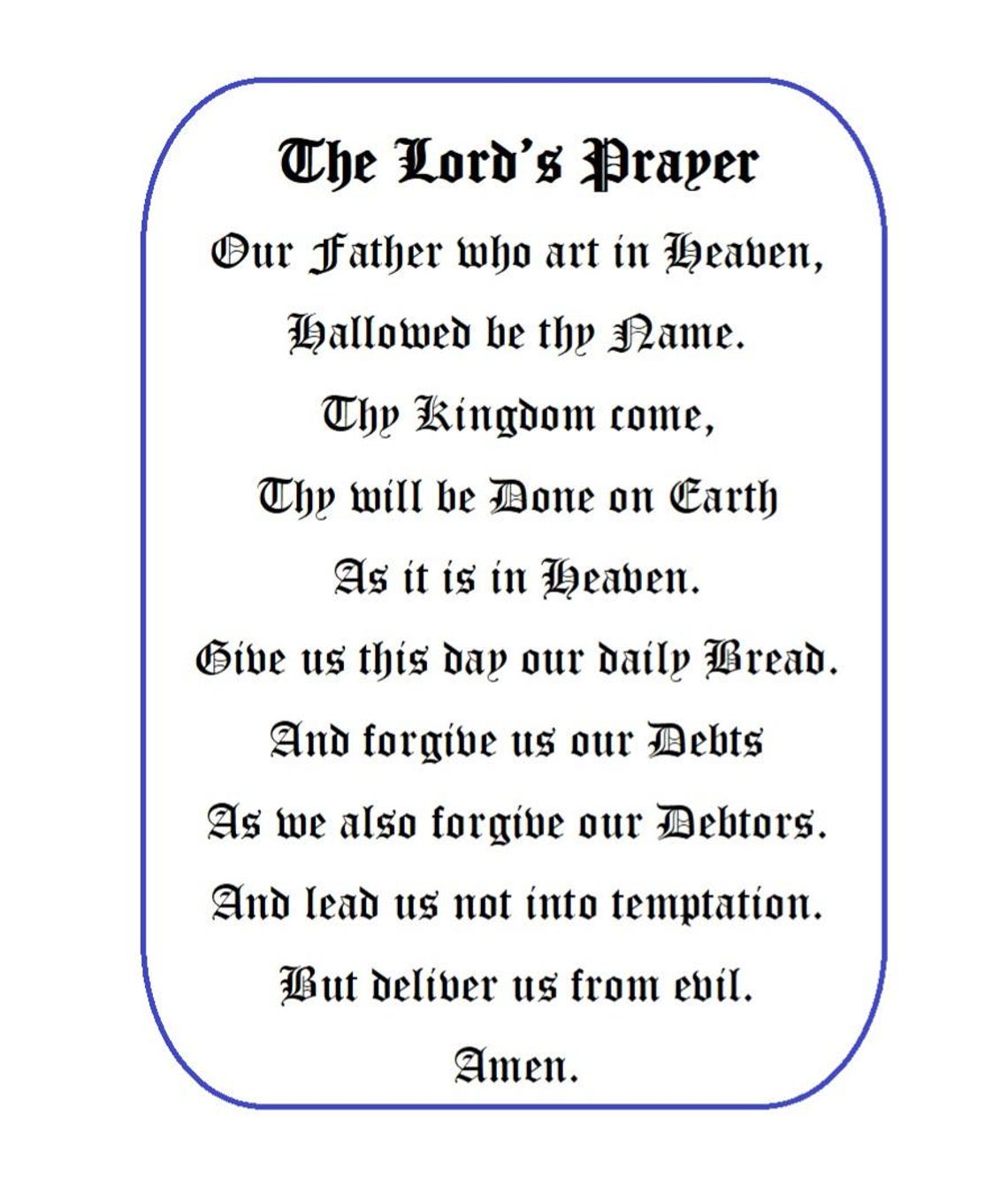 The Perfect Prayer, the Lord's Prayer, Religious, Booklet, Prayers ...