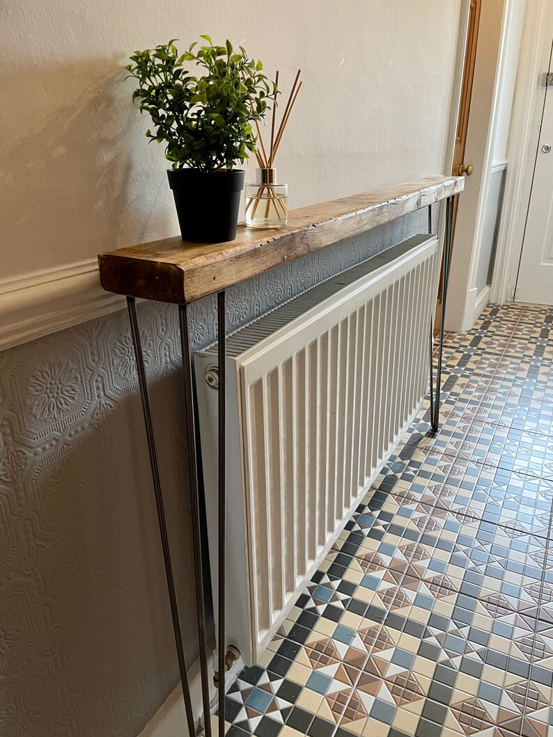 Rustic Skinny / Narrow Hallway Console Table Handmade Etsy Ireland
