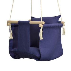 Natural Linen Baby Swing,  baby swing, hammock swing, handmade swing, nursery swing,  baby fabric swing, First Birthday Gift, hammock chair
