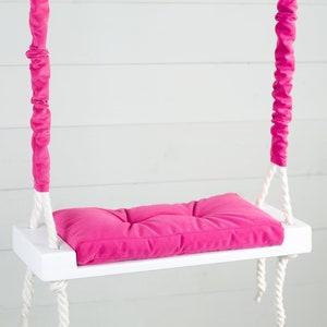 Glamorous swing chair pink, swing chair, toddler swing indoor, kids hanging swing, personalized swing chair, handmade swings, gift box