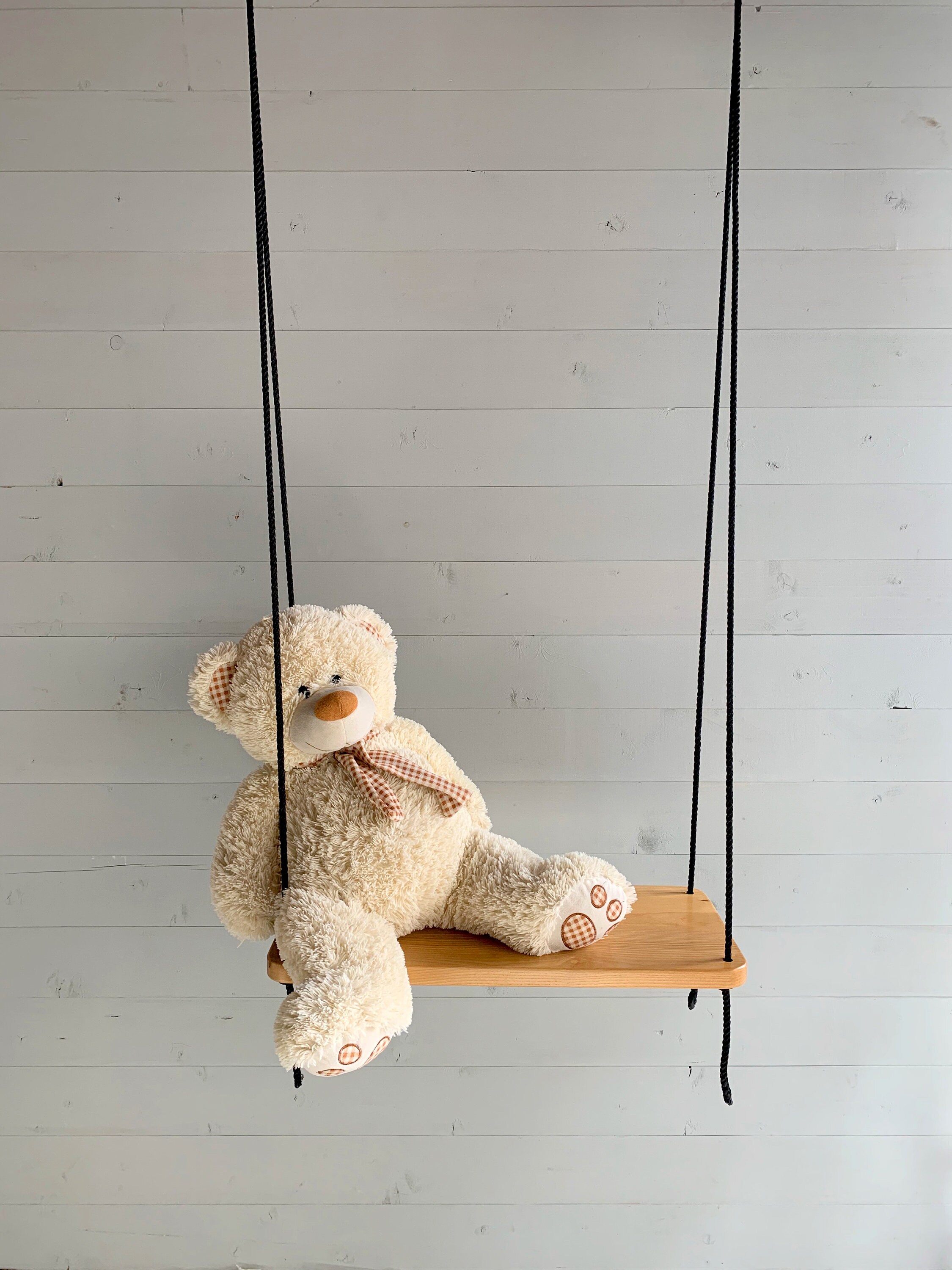 WEATHERPROOF Outdoor Wooden Swing Baby Tree Swing Wood Tree Etsy