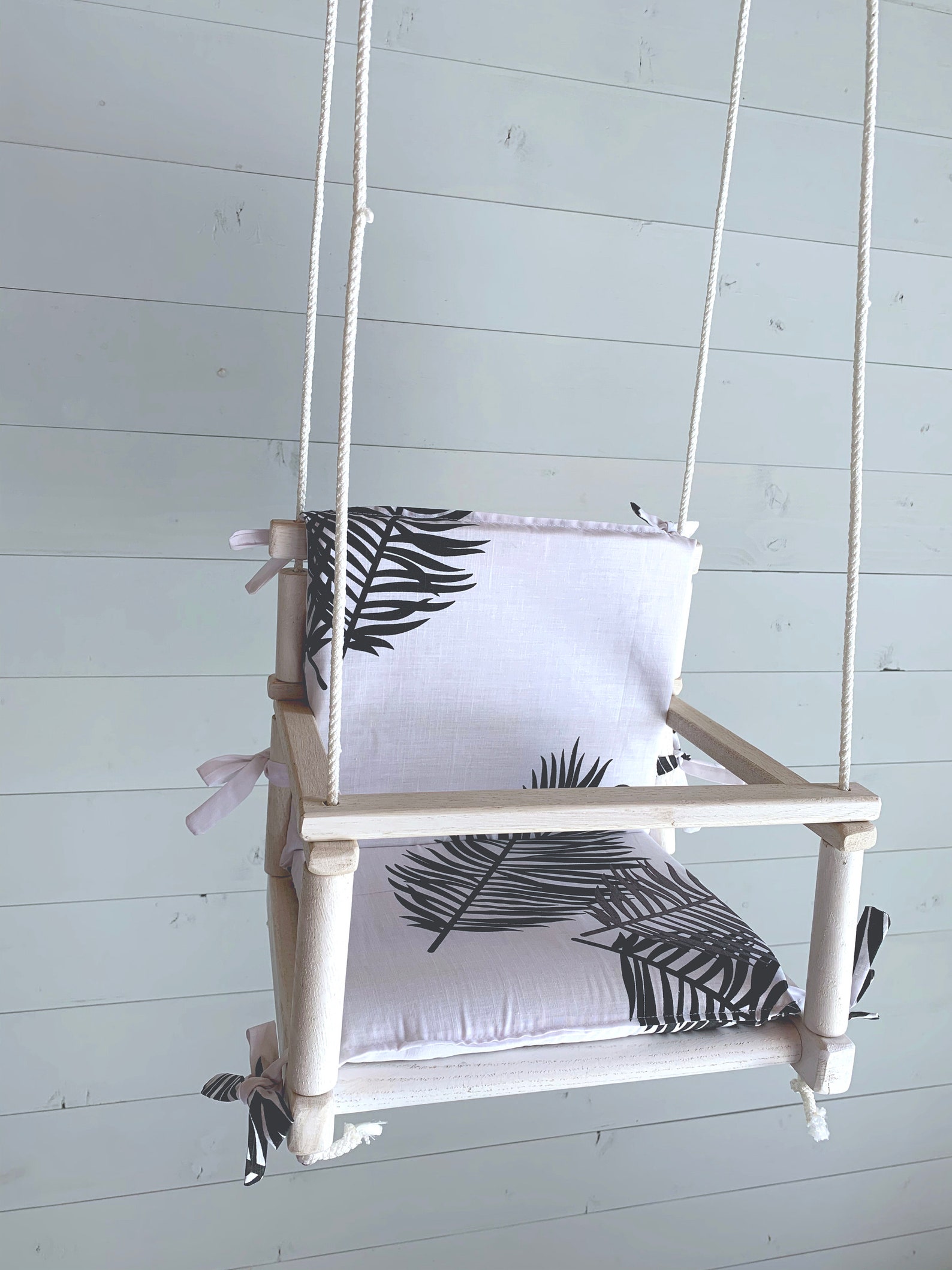 Swing Chair Toddler Swing Outdoor Kids Hanging Swing Oak Etsy