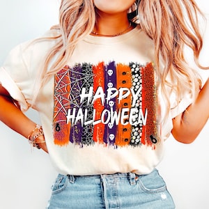 Happy Halloween Brush Strokes, Halloween Brush Strokes, Spider Wed Spiders, Halloween Colors, Halloween Sublimation, Digital Download Png