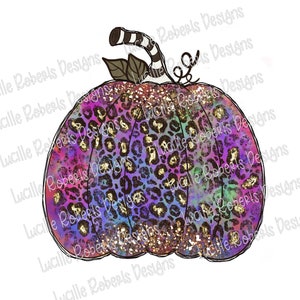 Fall Leopard Pumpkin Png, Fall Png, Pumpkin Png, Hand Drawn, Tie Dye Pumpkin, Fall Sublimation, Glitter Pumpkin, Pumpkin Sublimation Png