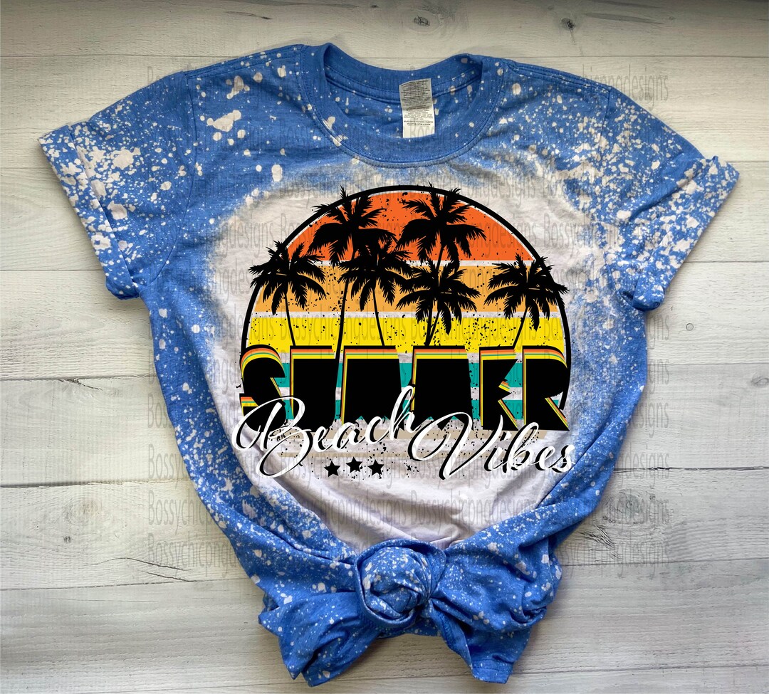 Summer Beach Vibes, Retro Sunset Sublimation Png, Summer Png, Digital ...