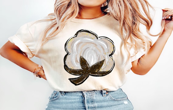 Fall Cotton Design Png, Autumn Cotton Png, Fall Sublimation, Fall Png, Hand Drawn, Sublimate Design, Cotton Farm Png, Cotton Flower Clipart