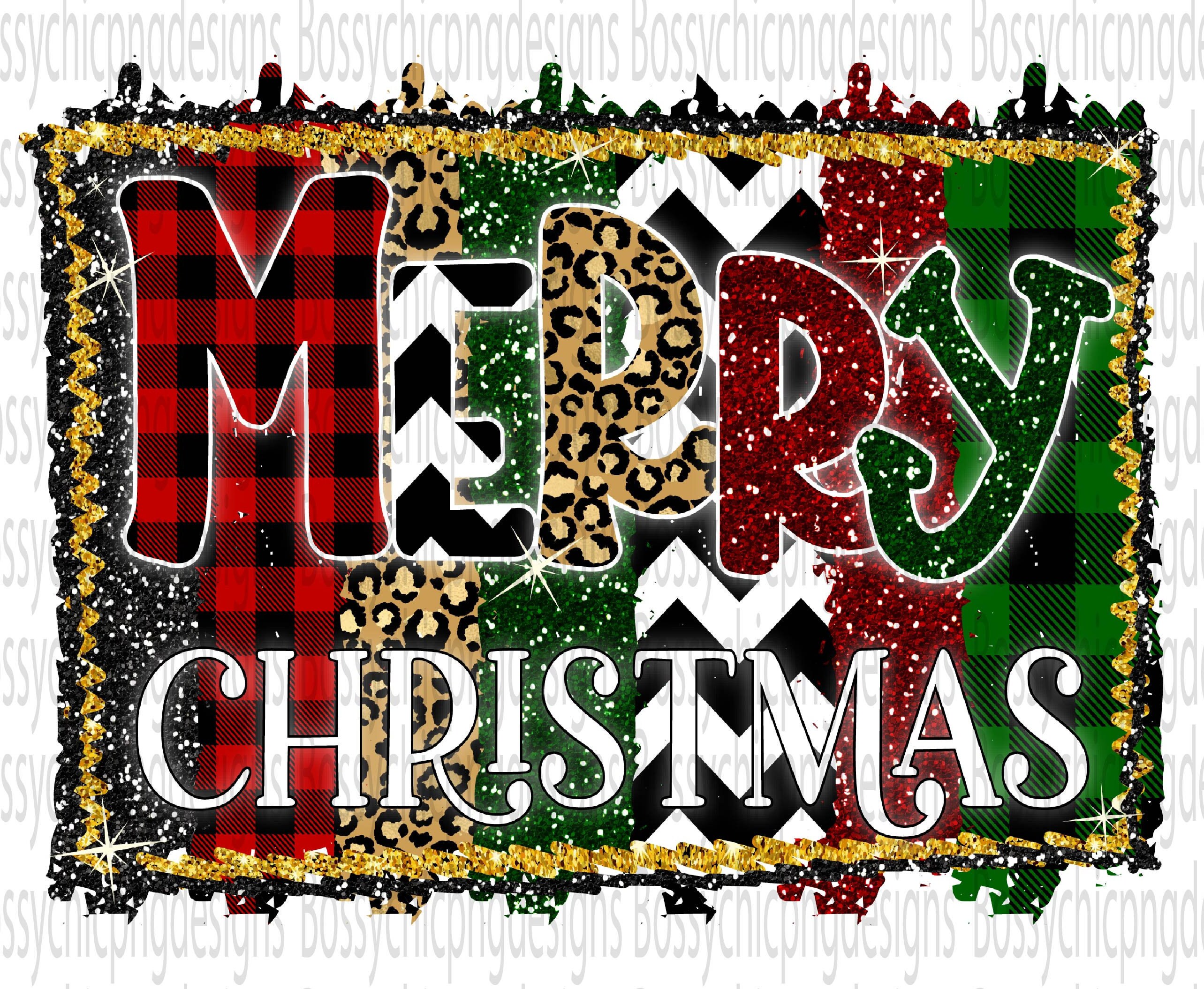Merry Christmas Sublimation Design Christmas PNG Christmas Etsy