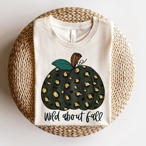 Wild Über den Herbst, Kürbis Sublimieren, Leopard Kürbis, grüner Kürbis, Hand gezeichnet, Herbst Png Für T-Shirts, Kürbis Sublimation, Herbst Clipart