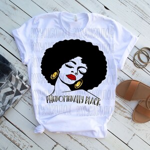 Phenomenally Black Png, Sublimation  clipart, DTG Printing, Black girl png, Png for T-shirts, Afro Woman png, png Sublimate, leopard print