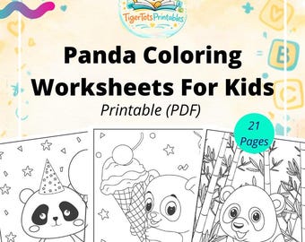 Panda kleurboek voor kinderen – 21 afdrukbare pagina's (pdf)