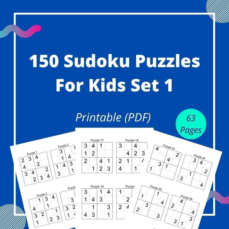Sudoku 4x4 Puzzle 3  Sudoku, Puzzles for kids, Math for kids