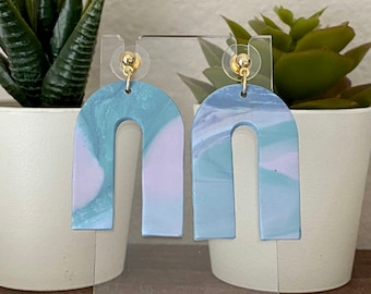 Marble Clay Earrings