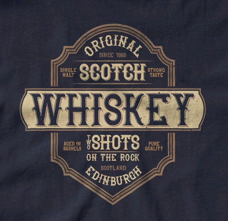 Original Scotch Whiskey Tshirt Edinburgh Alcohol Shirt | Etsy