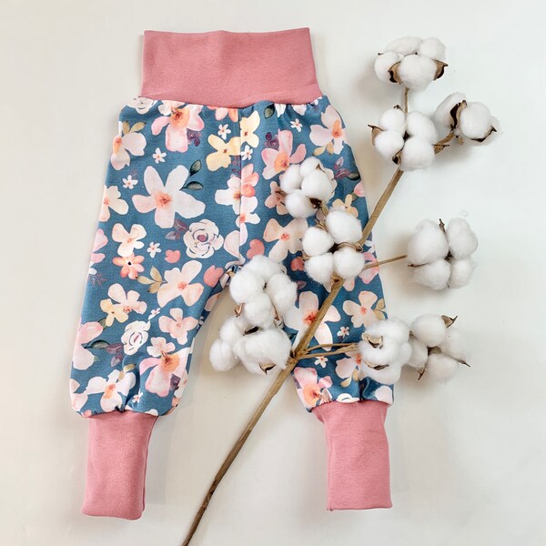 Babyhose Pumphose verschiedene Motive wie Äpfel, Blumen