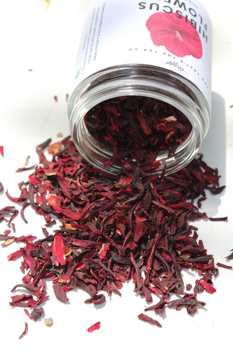 Organic Hibiscus Flowers Tea Hibiscus sabdariffa Loose Etsy