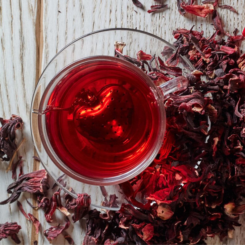 Organic Hibiscus Flowers Tea Hibiscus sabdariffa Loose Etsy