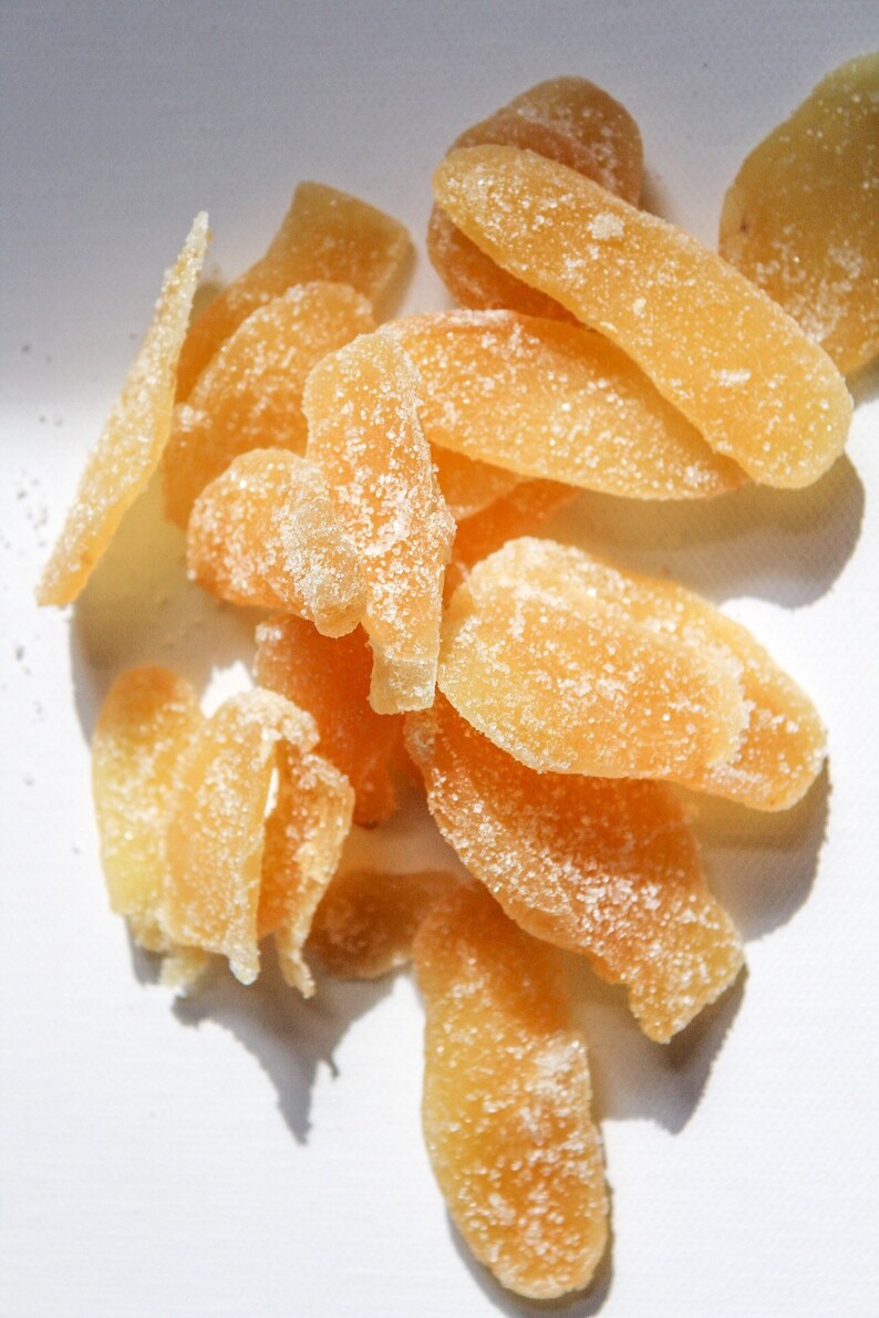 Crystallized Candied Ginger Pieces // Candy // Teas // Soups Etsy