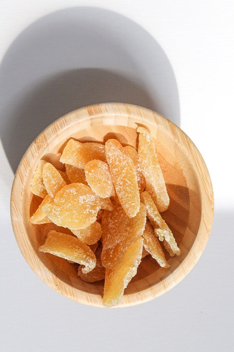 Crystallized Candied Ginger Pieces // Candy // Teas // Soups Etsy