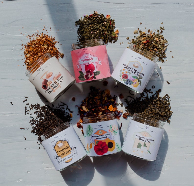 Loose Leaf Tea Sampler Starter Kit Herbal Teas / Fruit Tisane Etsy