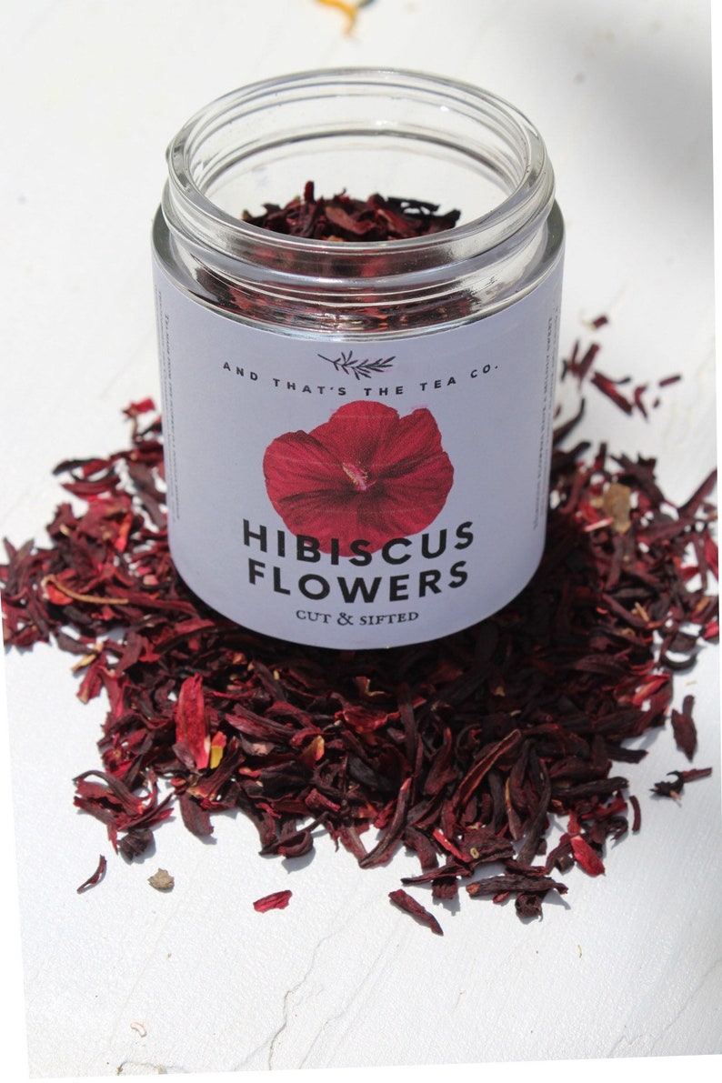 Organic Hibiscus Flowers Tea Hibiscus sabdariffa Loose Etsy