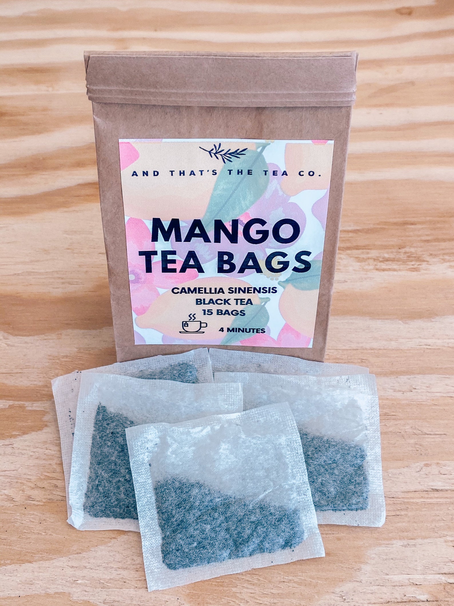 Mango Tea Bags Black Tea Etsy