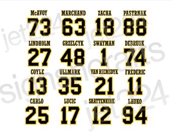 Boston Bruins DECAL STICKER  Marchand Pastrnak Zacha +