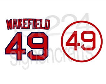 Tim Wakefield #49 STICKER DECAL Boston Red Sox