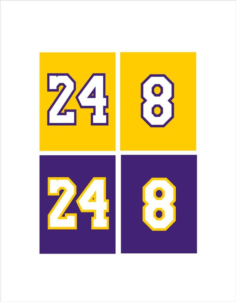 lakers 24 8 jersey