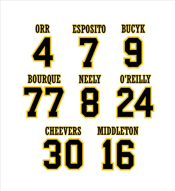 bruins jersey numbers