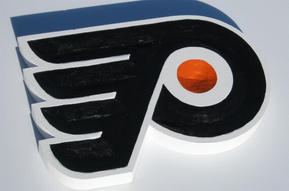 Philadelphia Flyers Hand Carved Painted Wood Sign Etsy
