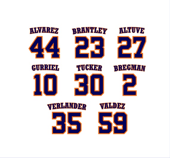 Michael Brantley Houston Astros Navy Blue Name And Number Short