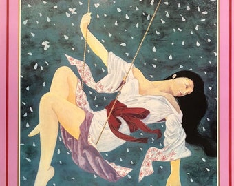 Muramasa Kudo - Vintage Japanese poster "the Swing" 41"x33"