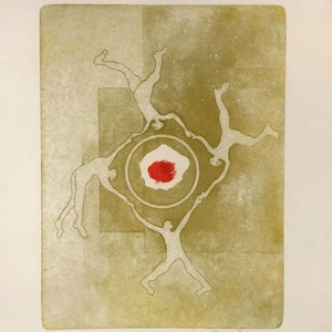 Jorge Dado - Surrealism lithograph and numbered lower left 38/50