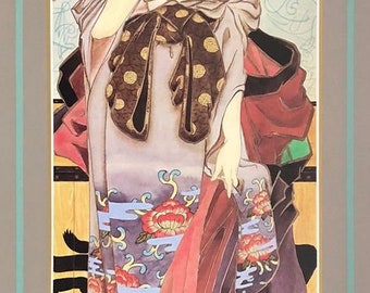 Muramasa Kudo - Vintage Japanese poster "Floner Goddess" 20"x48"