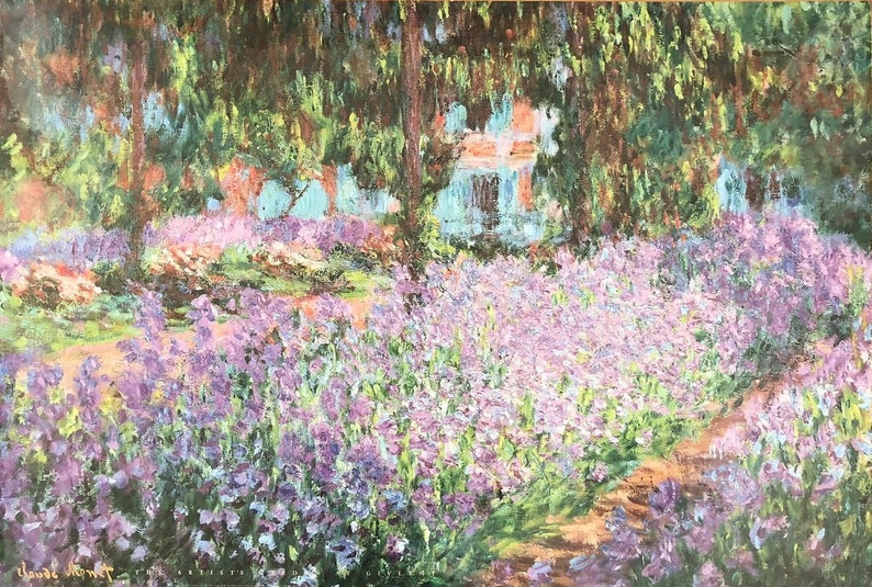 Claude The Artist's Garden at Giverny c.1900 Etsy