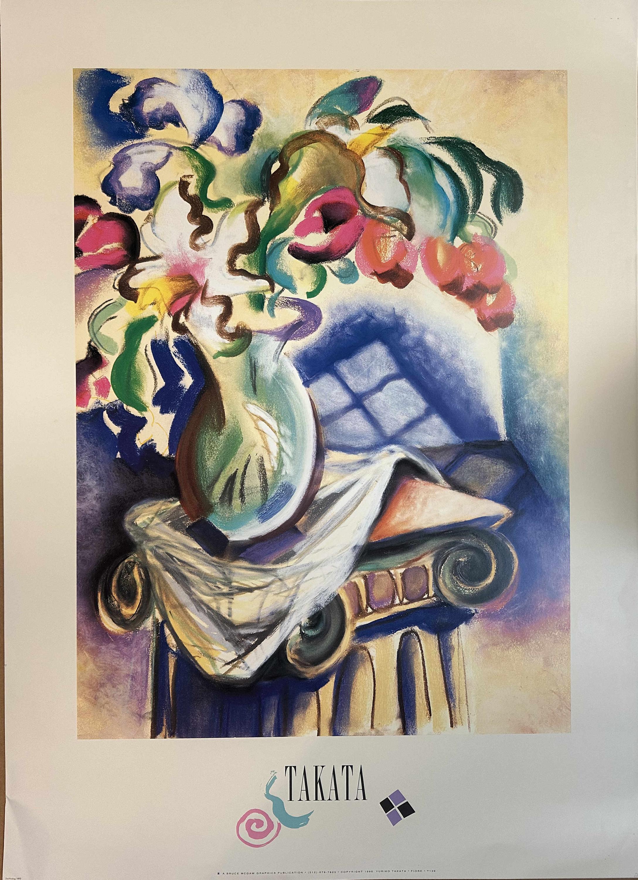 フラワー デザイン 額 YURIKO TAKATA 新品箱入 Tulip Fine Art Print by Yuriko Takata at FulcrumGallery.com