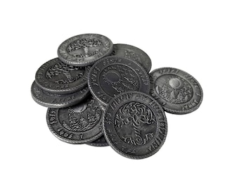 Fantasy Coins - Elven Silver Piece