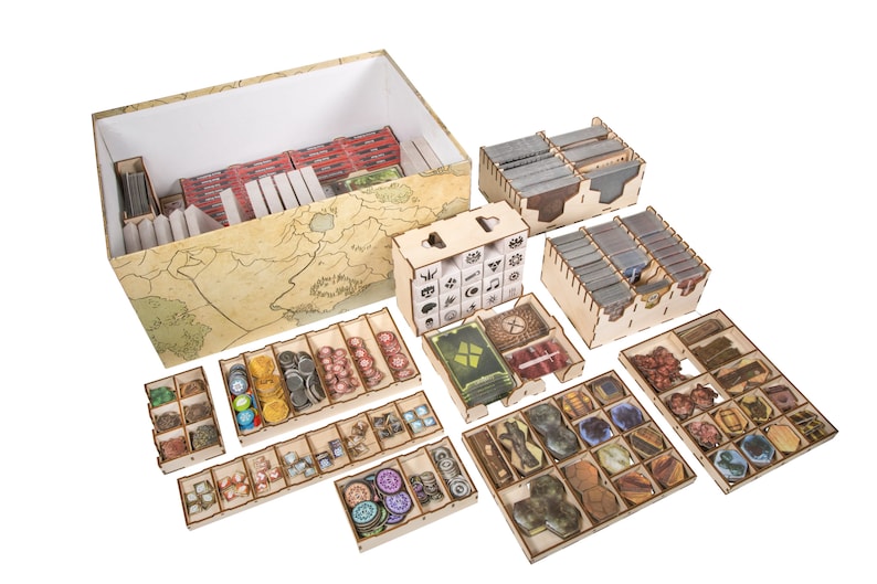 Board Game Accessories and Upgrades | Dice and Mice Broken Token Insert for Gloomhaven - Game Storage