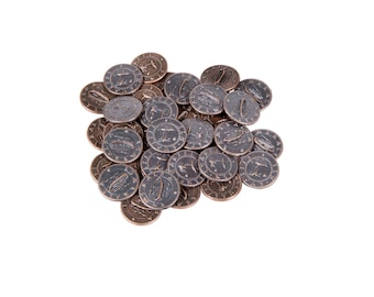Monedas de juego con temática de barcos piratas: pequeñas, 15 mm (paquete de 18)