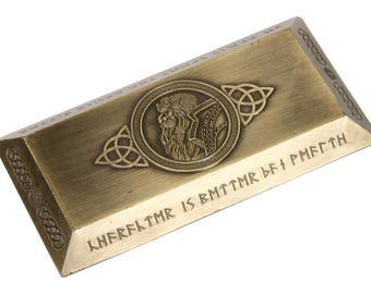 Fantasy Coins - Large Antique Gold Dwarven Bar (1)