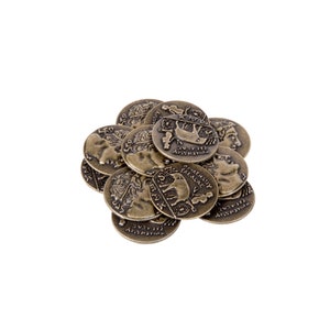Egyptian Themed Gaming Coins - Medium 25mm (12-Pack)