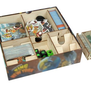 Organizador de jogos compatível com King of New York