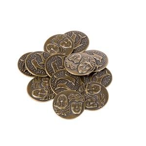 Pièces de jeu sur le thème de la Grèce antique - Moyenne 25 mm (paquet de 12)