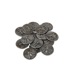 Pièces de jeu sur le thème de la Grèce antique - Petites 20 mm (paquet de 15)