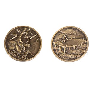 Monedas de fantasía - Isla flotante sin valor