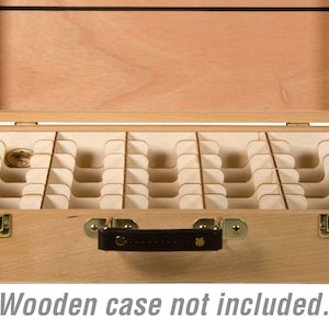 Organiseur de cartes de taille standard pour étui d'artiste en bois