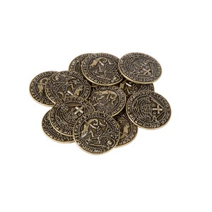 Pièces de jeu sur le thème des premiers rois d'Angleterre - Moyenne 25 mm (paquet de 12)