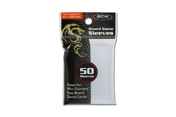 Mini Chimera Card Sleeves  43x65mm, Clear Glossy, Protect Your Game Cards