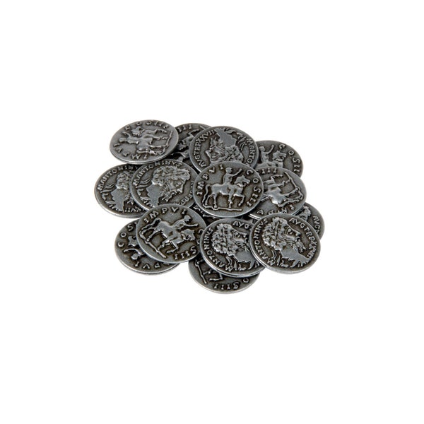 Roman Themed Gaming Coins - Small 20mm (15-Pack)